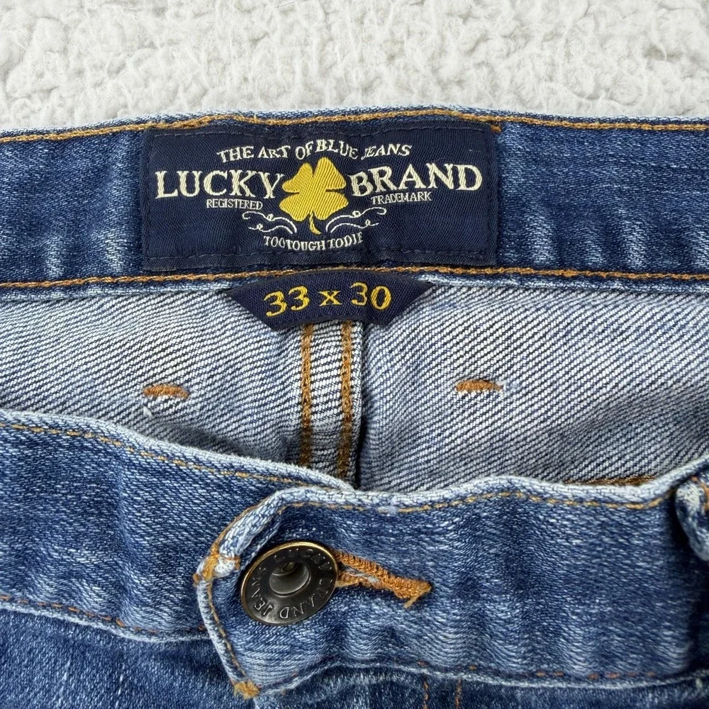 Lucky Brand 363 Jeans Mens 33x30 Blue Stretch Denim Pants Vintage Straight